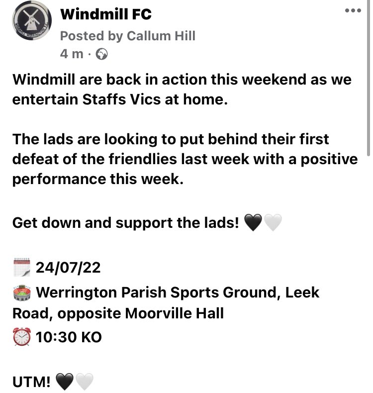 Windmill Werrington FC (@windmillfc2017) on Twitter photo 