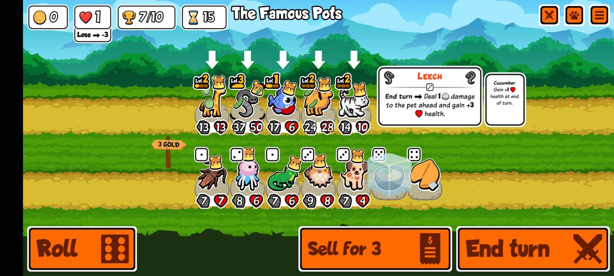 Corteso42's tweet photo. @maximmarkow meine bisher beste Runde Super Auto Pets mitm weekly Set auf'm Handy. Haste Tips? Hier war geil, dass der Tiger zu Kampfbeginn Kamel und Piranha auf lvl3 gebracht hat. Hab durch Schlange und Piranha jede Runde dauerhaft for free +2/+2 auf alle anderen Pets bekommen. https://t.co/08EUyM8j6Z