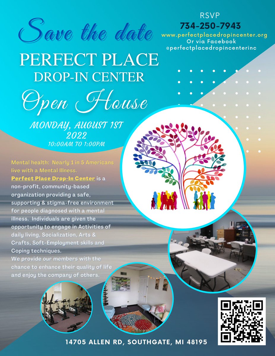 PerfectplaceDC's tweet photo. Wayne County Community, Open House for PPDC. Let us show you everything we have to offer. Check out our website at https://t.co/SQgGopszN5
#mentalhealth #mentalhealthawareness #mentalhealthmatters #mentalhealthrecovery #southgatemichigan #downrivermi #openhouse #dropincenter https://t.co/MV4o4sqaL0
