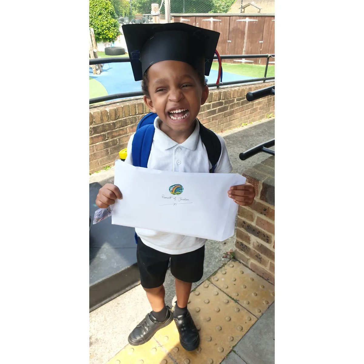 MsTeach75584326's tweet photo. My son has graduated from Reception! Grateful for all the wonderful staff @TSMBalham for their dedication and care! 🥰👨🏽‍🎓 https://t.co/M8jhI2kYxx