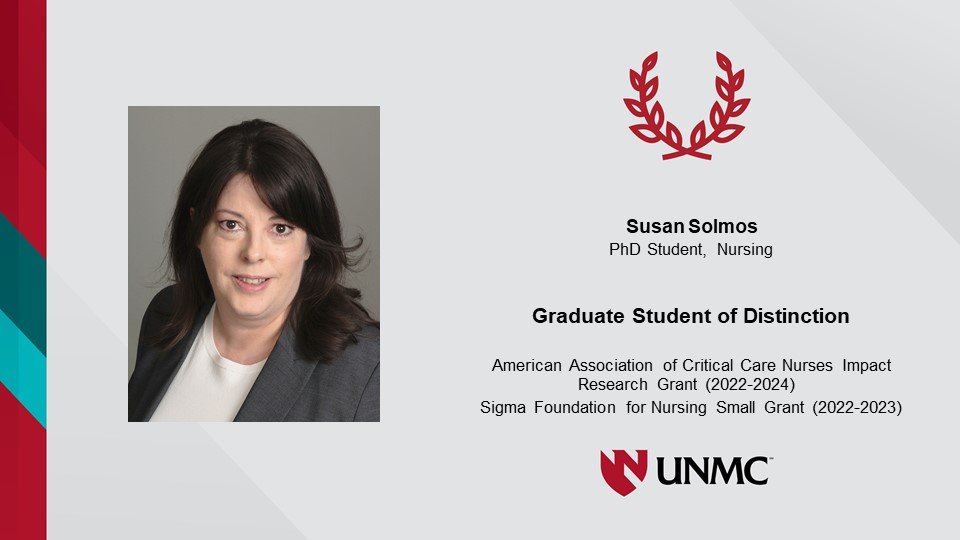 UNMCCON's tweet photo. Sharing from UNMC Graduate Studies!
Congratulations Susan Solmos for being selected as a Graduate Student of Distinction!
Read more about Susan's trajectory and accomplishments here: https://t.co/IMcpHALBgn
#GraduateStudentSuccess @unmc_success https://t.co/qudHoaxLXS