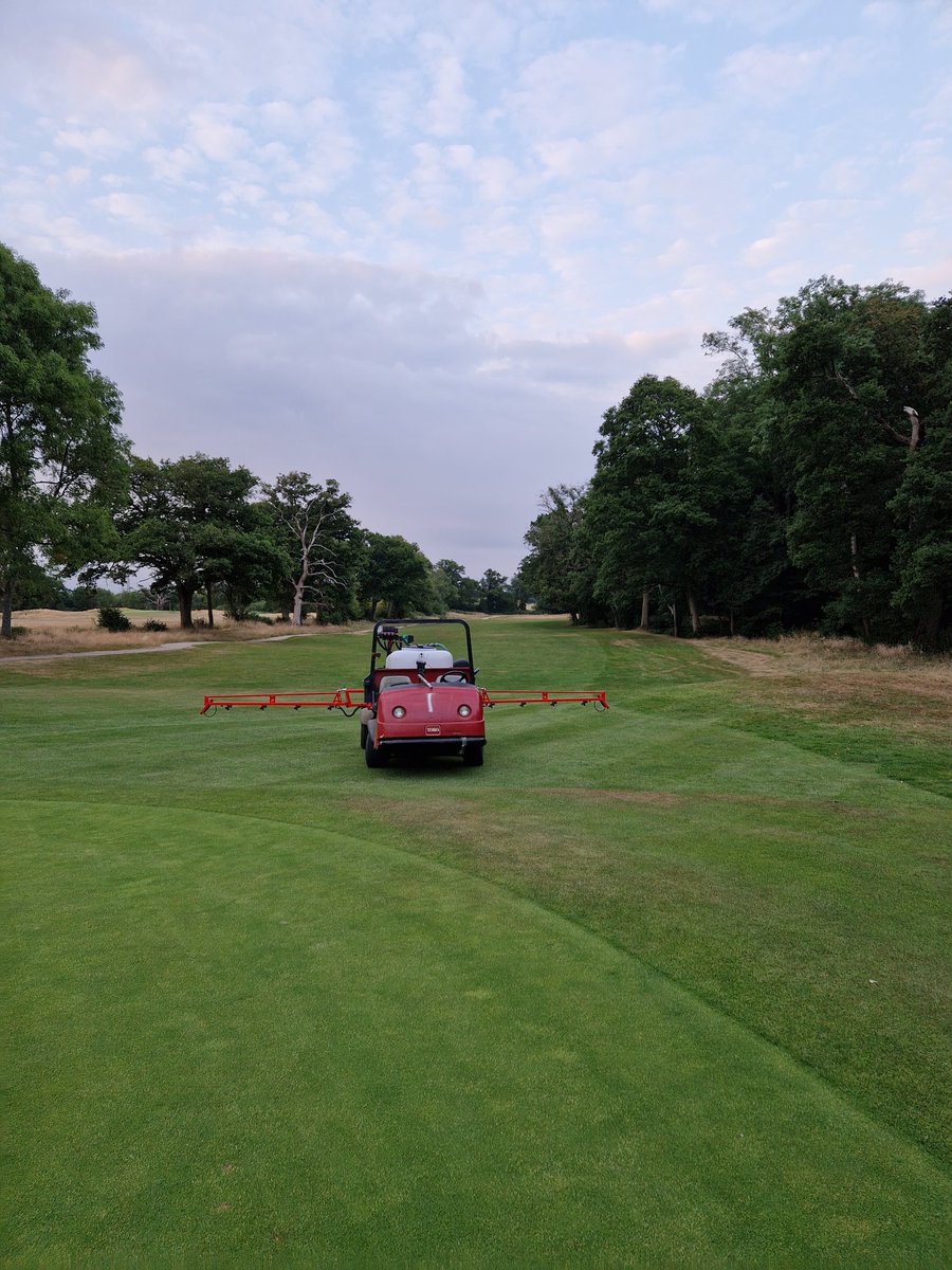 Evening spray! #greenkeeper #golf