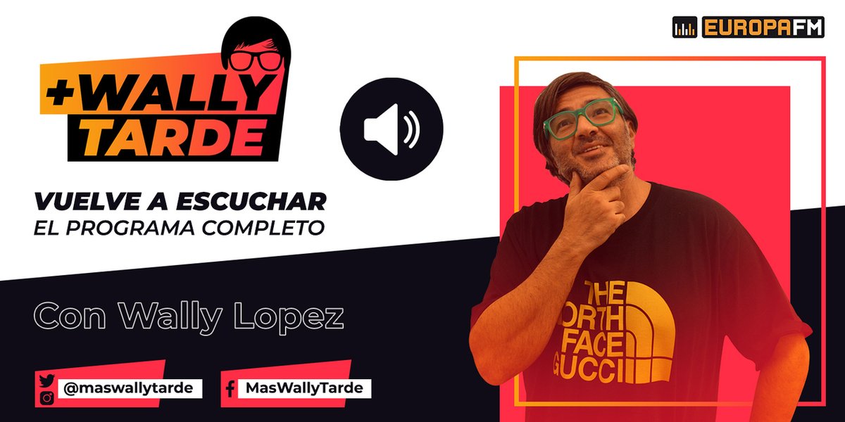 maswallytarde's tweet photo. 🔊 El programa de las tardes de @wallylopez, con la mejor música que suena en España y la que triunfa fuera de nuestras fronteras. https://t.co/Q6NBC2lyqo https://t.co/VwlW9owJMl