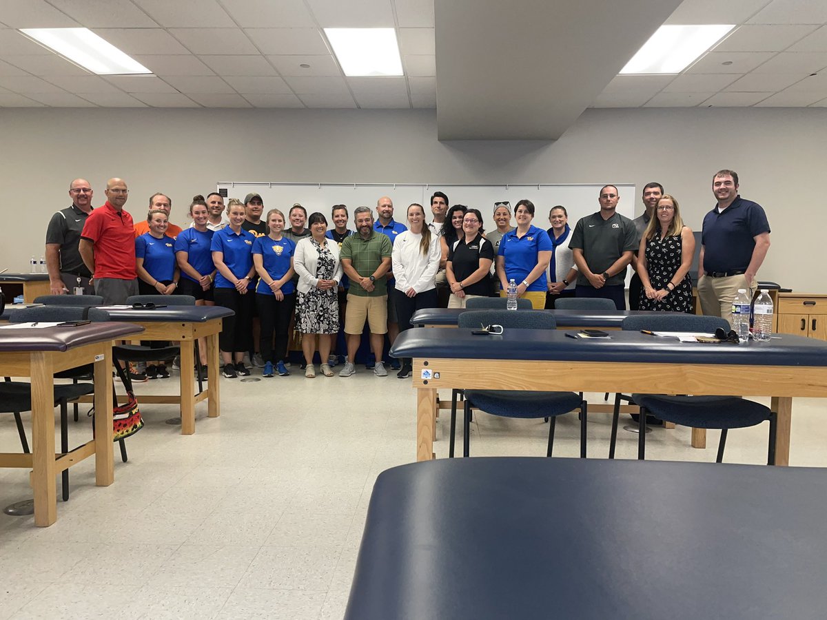 Pitt_ATP's tweet photo. Yesterday we hosted an AT program update and preceptor training. As a program we have 55+ clinical preceptors from the secondary school, clinic, and collegiate settings. #H2P #AT4All #SHRSBoldMoves https://t.co/lOtNBUTCqQ