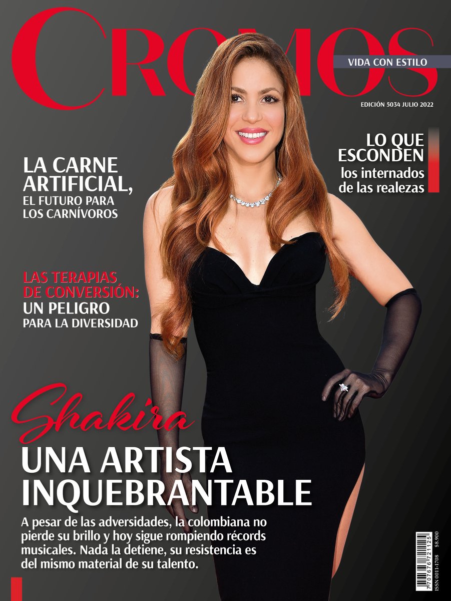 RevistaCromos's tweet photo. #PortadaCromos @shakira: una artista inquebrantable 💃🇨🇴 

En sus días más tormentosos por la separación de Gerard Piqué, queremos rendirle un homenaje a su origen inspirador, a su temple de hierro y a su talento inextinguible.   

Todos los detalles en @RevistaCromos https://t.co/FdkO50BJdK