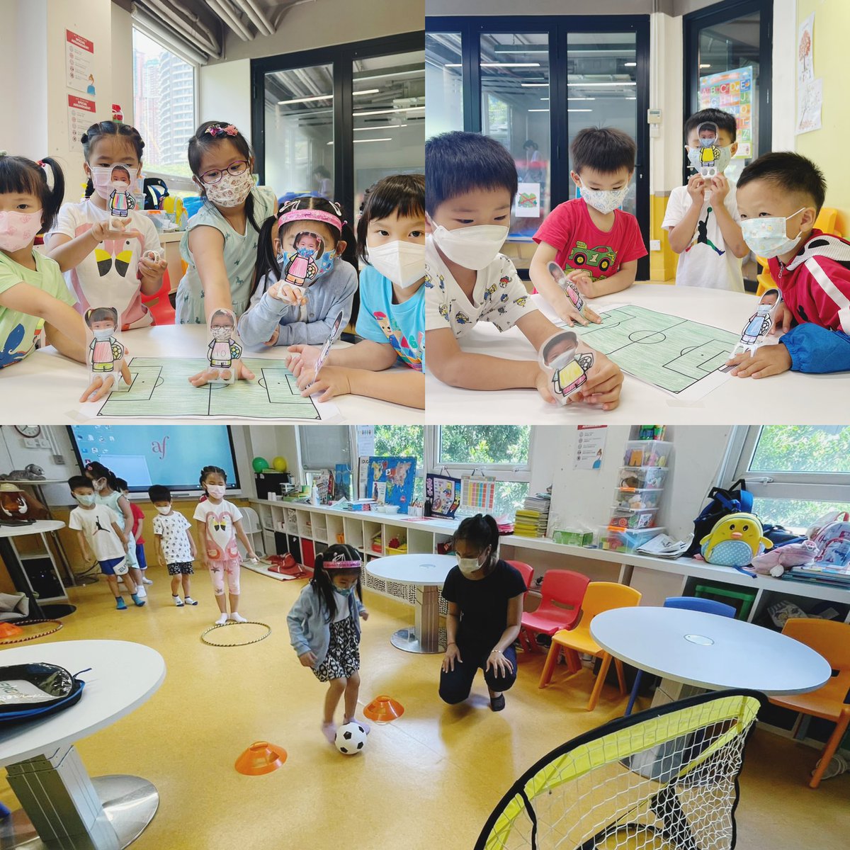 celine_chane's tweet photo. Qui dit nouvelle journée, dit nouvelle étape ! La #France est aussi… championne du monde de #football ! Les #maternelles de l’@afhongkong se sont entraînés aux tirs au but et au #fingersoccer ⚽️🥅🤙🏻
#afhk #flehk #fleprecoce #learnandplay #preschoolers #ete2022 https://t.co/oX5GgT7jbM