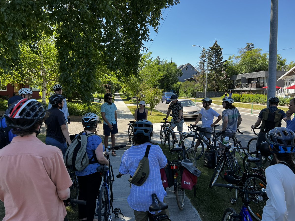 Bicycle planning and design learning tour of downtown Calgary with transportation professionals organized by the Southern Alberta chapter of  <a href="/itecanada/">ITE Canada District</a>. Thank you <a href="/joshworkman/">Josh Workman</a> and  Kayla Royce.