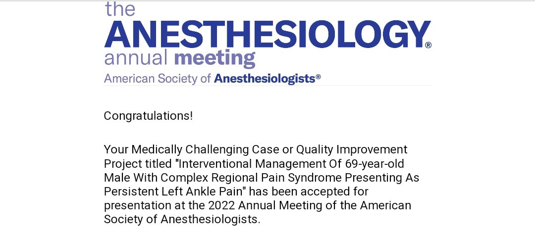 Couldn't be happier!! first time in NOLA, first time at the ASA meeting and first time presenting, couldn't have done it without my mentors  🤩🥰 #ANES23 #Match2023 #Medtwitter #Anesthesiology