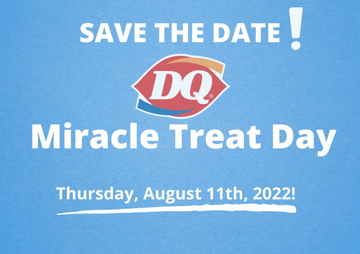 Miracle Treat Day is only a few weeks away! Mark your calendars as we hope for you to join us on this special day!