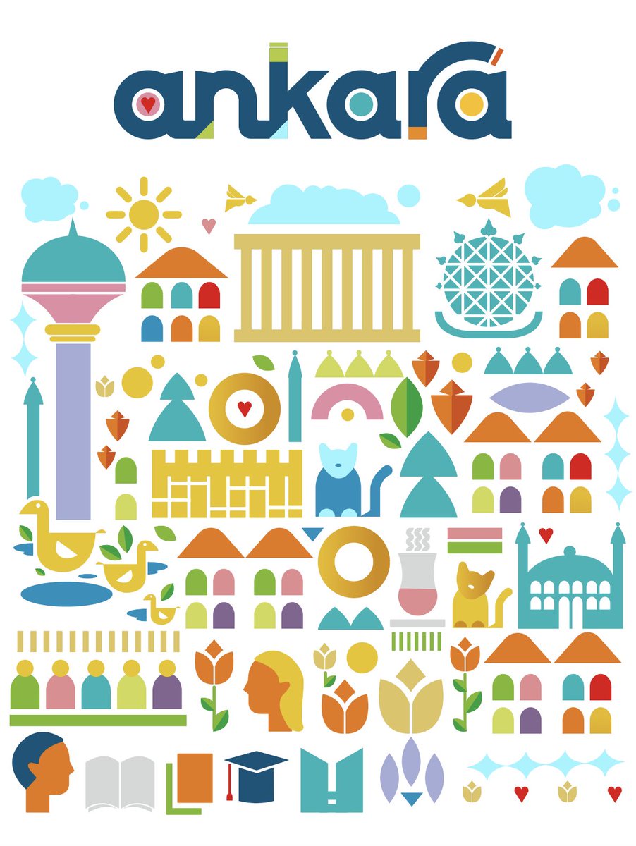 Capital of Turkey Poster Design. #illustrationart