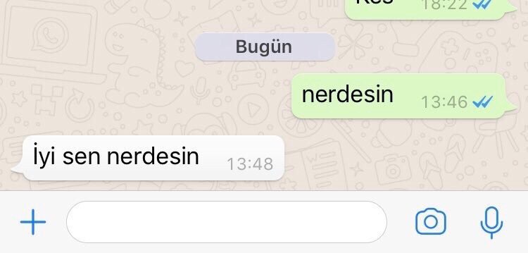 Buluşmak istemediğim biri mesaj atmıstır