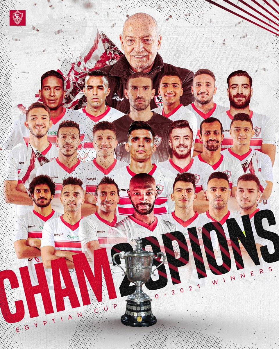 مبرووووووووك لـ 60 مليون زملكاوي .. 
نادي القرن بطلا لكأس مصر