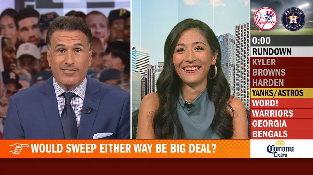 minakimes's tweet photo. Cohosting one last episode of @PTI with Fill-In @TheFrankIsola this week! 5:30 pm ET on ESPN 🥳 https://t.co/A9egnT1KJI