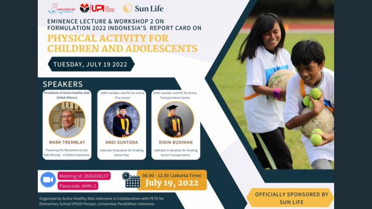 activehealthyk1's tweet photo. Professor Mark Tremblay recently delivered a virtual Eminence Lecture at the Universitas Pendidikan Indonesia! Congrats Mark! @activehealthyk4 
https://t.co/D902Bw8zOq https://t.co/aIozQ9gn0E