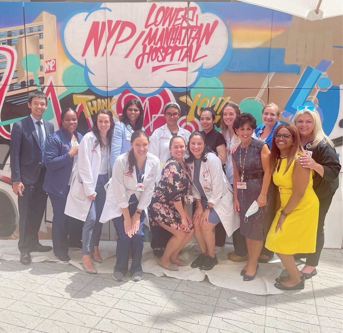 The smiles say it all!!😁 What an amazing <a href="/nyphospital/">NewYork-Presbyterian</a> Lower Manhattan Summer Block Party Today! ⛱🍉🌻 Games, Food, 🎶 and hours of pure fun! #stayamazing #gratitude #Summer2022 #bestteam <a href="/J_MMejia/">JM</a> <a href="/shaunesmithesq/">Shaun Smith</a> @WillieMManzano