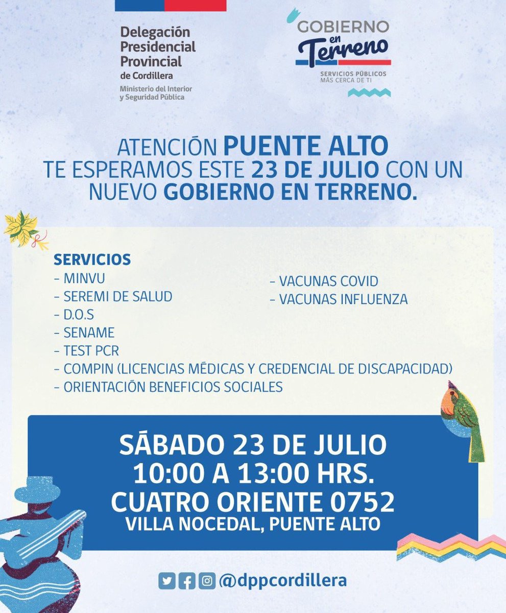 Delegación Presidencial Provincial de Cordillera tweet media