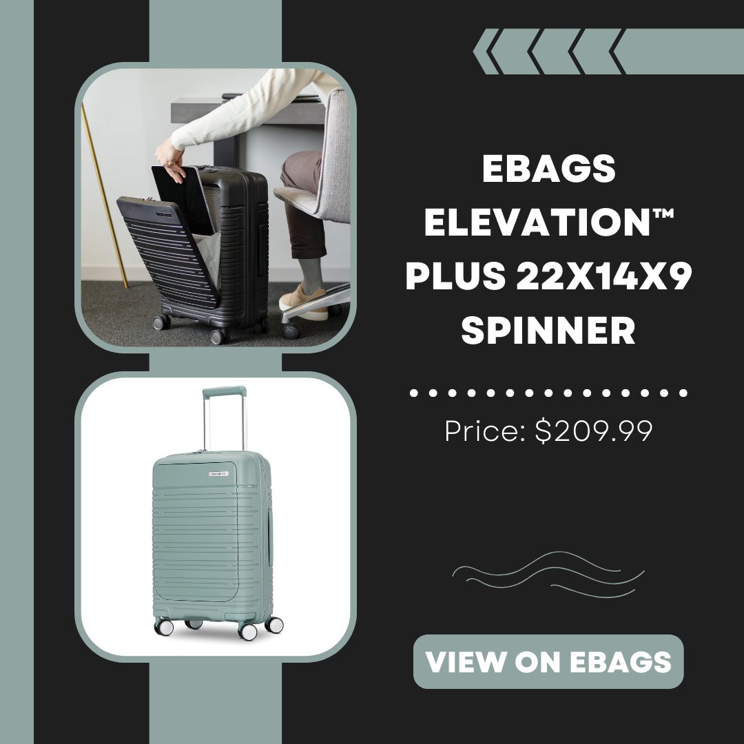 ApexTravelGear's tweet photo. Bring stylish convenience on your next journey with the eBag Elevation Plus 22 x 14 x 9 Carry-on Spinner. Keep your most important essentials within reach always!
-
https://t.co/Iu7NWgN2Tr
-
#luggage #hardsideluggage #spinnerluggage #carryon #carryonluggage #suitcase #carryonbag https://t.co/0QH6nKJ7CO