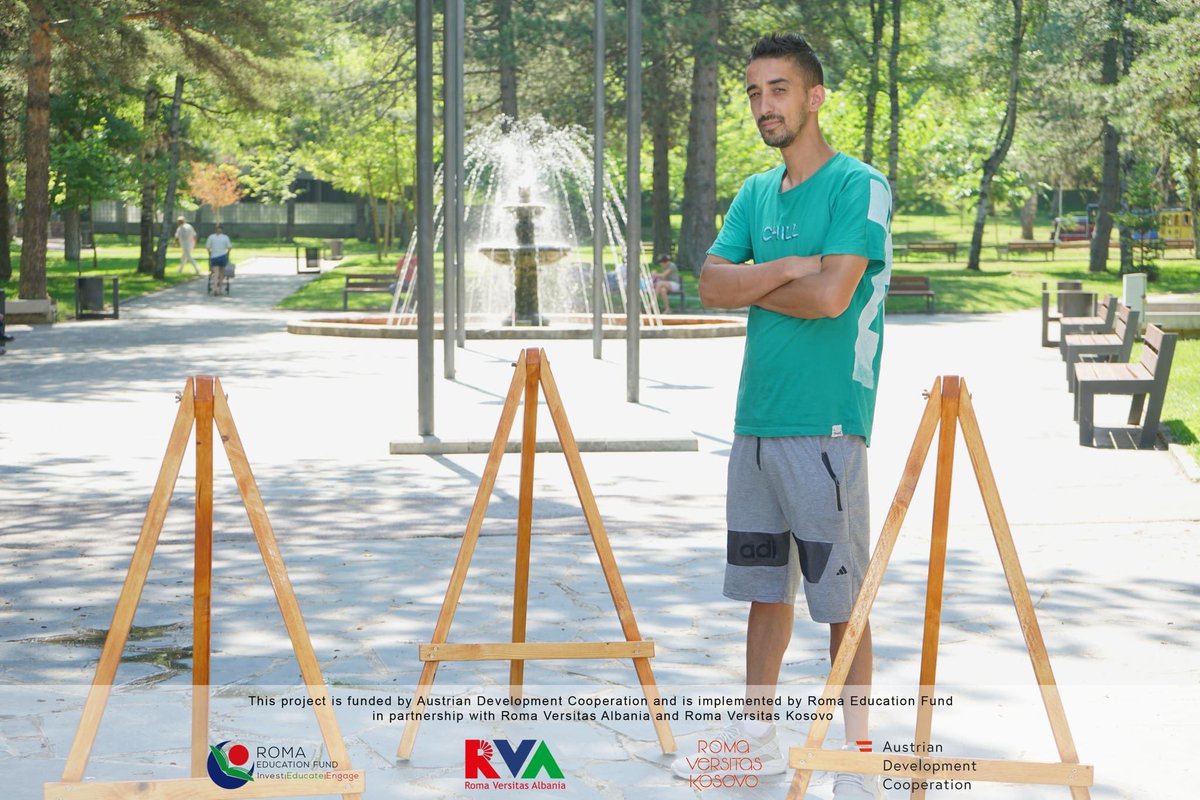 RomaVersitasAL's tweet photo. Meet with Shpetim. He is from Korca and is passionate about carpentry. He chose to apply to the WinForVET scholarship to improve and certify his skills and knowledge as a carpenter and furniture.
#WinForVET @ADCinAlbania @romaeducation #romaversitaskosovo https://t.co/mCNcYleitn