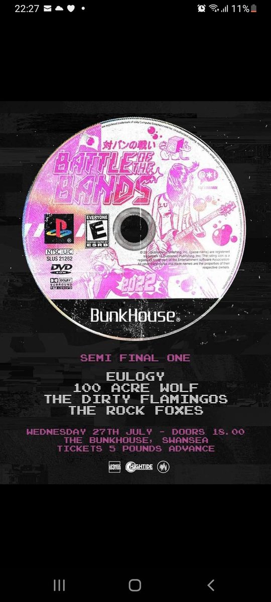 rock_foxes's tweet photo. Help decide the fate of four bands in the first semi final of this years battle of the bands at the bunkhouse https://t.co/V1wYXsJhRB