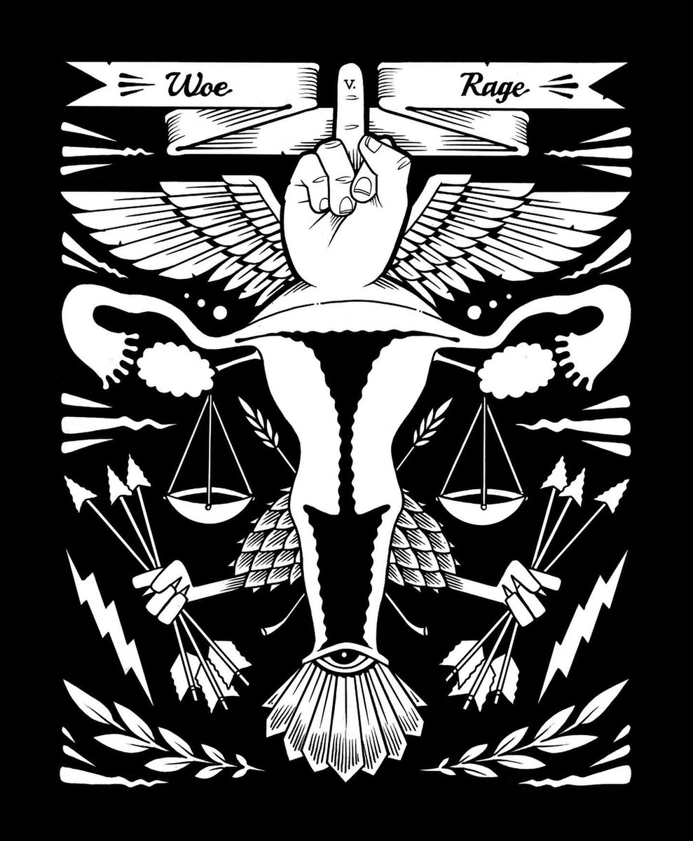JeremyFish's tweet image. This screen print will be available tomorrow at 10am PST from my homies @harmanprojects at harmanprojects.myshopify.com

“Woe V. Rage”
16” x 20” 
$100 each, in a closed signed and numbered edition of 100 prints.

100% donation to the National Network of Abortion Funds
@AbortionFunds