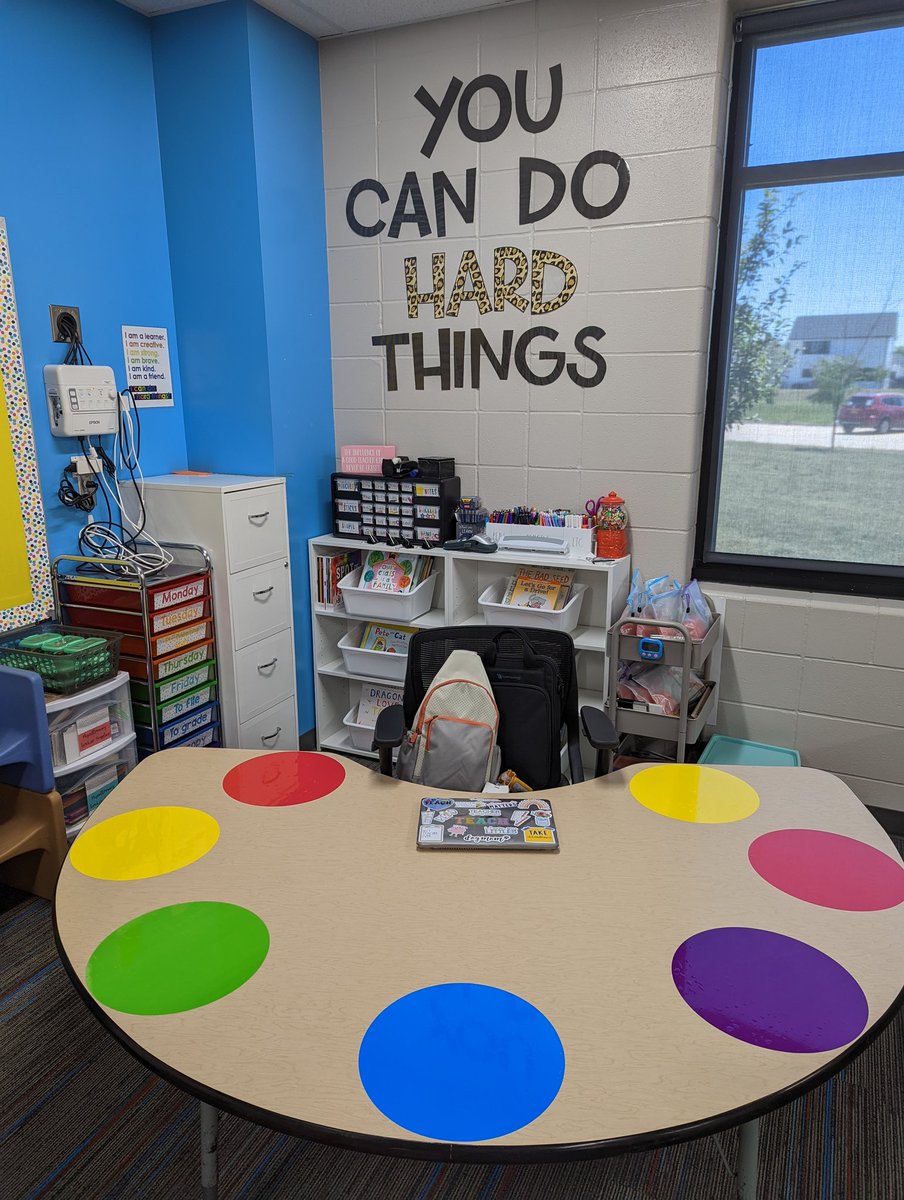 MadisonElise_13's tweet photo. My first ever classroom of my teaching career. I have worked for weeks to shape this space into an inviting, inclusive, and safe space for my students to learn and grow in. I am so proud of how it turned out and I can't wait for all the amazing things that will happen here!🤍 https://t.co/QqB6SvTTNL