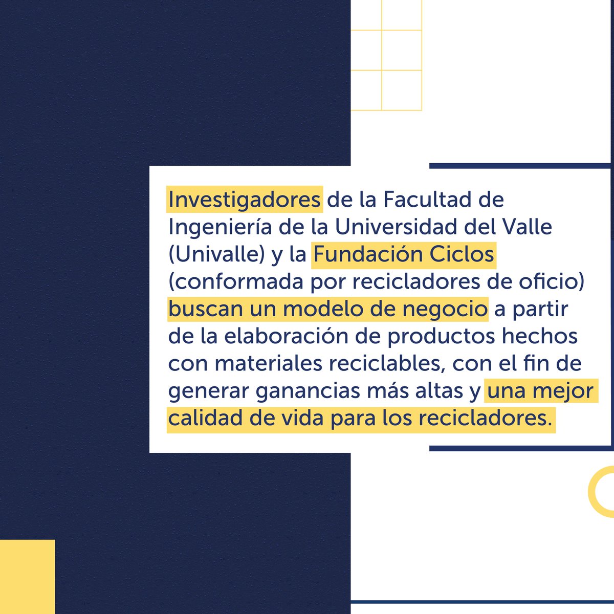 calicomovamos's tweet photo. #EnCaliSeProgresaVé |👉 Investigadores de @ingenieriauv y recicladores de la Fundación Ciclos, trabajan juntos para una mejor calidad de vida.
#Blog

✅ Conoce más en nuestro blog: https://t.co/sCtdutWDXz
 #Univalle #calico #desarrollolocal #reciclaje https://t.co/WZoBz3bhDz