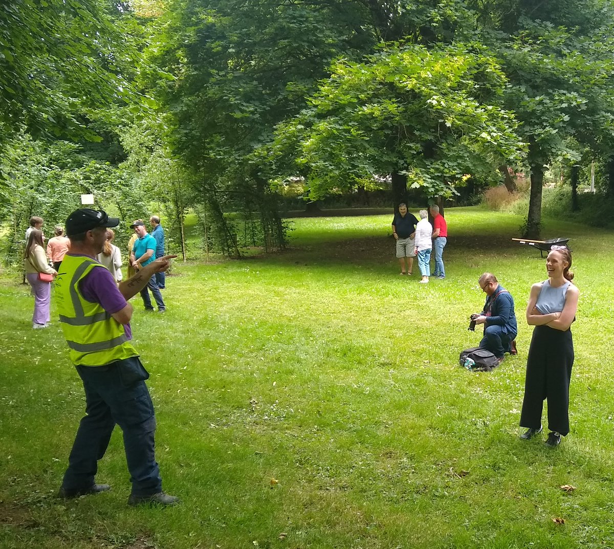 Getting ready 😁
Ciara McInerney of Stonetown Architects Limerick for OHL Limerick and the Parks Department of Limerick City &amp; County Council.
Without them, this beautiful installation wouldn't have happened 💚