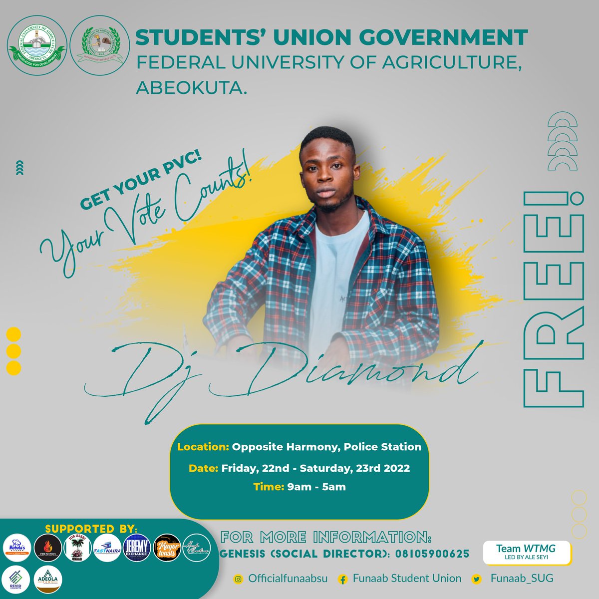 FUNAAB_SUG's tweet photo. #ENDASUUSTRIKE 
#FUNAABPVC

#PVCcenter #2023Elections https://t.co/k6E3HpKU3i