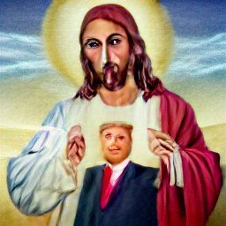 catclawtheatre's tweet photo. jesus trump
flaming teletubbies 
radioactive bug
clown porn

#craiyon #JSHcraiyon https://t.co/nDAmUEe0l6