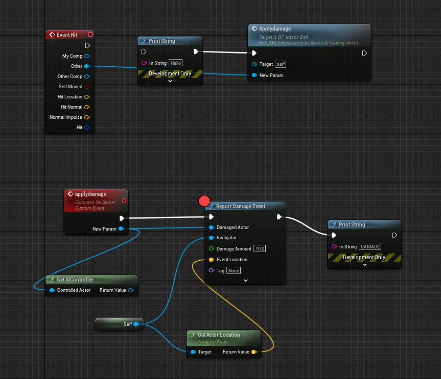 failed to get damage working by doing the damage event in the bullet. had to put it in the player character.

.

.

#unrealengine #unreal #indiedev #gamedev #indiegame #games #game #gaming #itchio #gamedevelopment #gamedesign #indiegamedev