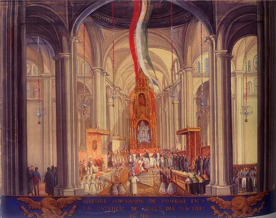 AIturbideI's tweet photo. 21 de julio de 1822.

Hace exactamente 200 años, es coronado Agustín l, como Emperador de México. en la Catedral Metropolitana. 

Este es otro de los “verdaderos bicentenarios” que debemos recordar y celebrar.

#ElModoDeSerLibres
#ElDiaMasFeliz https://t.co/Sv3CVD5qXz