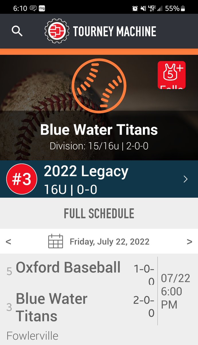 Titans play again tomorrow (Fri) at Fowlerville vs Oxford Baseball.