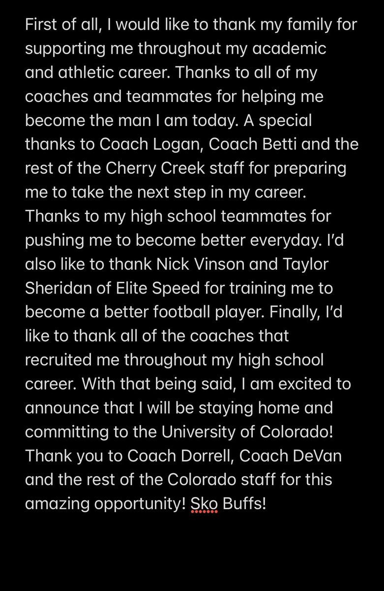 Hank Zilinskas (@hankzilinskas) on Twitter photo COMMITTED‼️🦬🦬🦬 <a href="/k_dorrell/">Karl Dorrell</a> <a href="/KyleDeVan68/">Coach Kyle DeVan</a> <a href="/CUBuffsFootball/">Colorado Buffaloes Football</a> <a href="/CCNextLevelFB/">Cherry Creek Next Level 🏈</a> @EliteSpeedSp <a href="/TaylorSheridan_/">Taylor Sheridan</a> #HerdBoyz23 COMMITTED‼️🦬🦬🦬 <a href="/k_dorrell/">Karl Dorrell</a> <a href="/KyleDeVan68/">Coach Kyle DeVan</a> <a href="/CUBuffsFootball/">Colorado Buffaloes Football</a> <a href="/CCNextLevelFB/">Cherry Creek Next Level 🏈</a> @EliteSpeedSp <a href="/TaylorSheridan_/">Taylor Sheridan</a> #HerdBoyz23