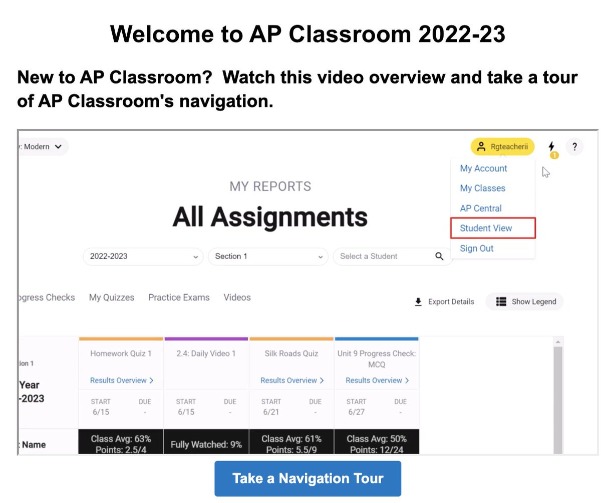 yoo__sensei's tweet photo. Finally, I can choose "student view" on AP Classroom assignments! I hope the site won't have as many glitches as the past years. 🙁
#APJapanese
 #日本語教師コミュニティ https://t.co/2j0M1ApdLx