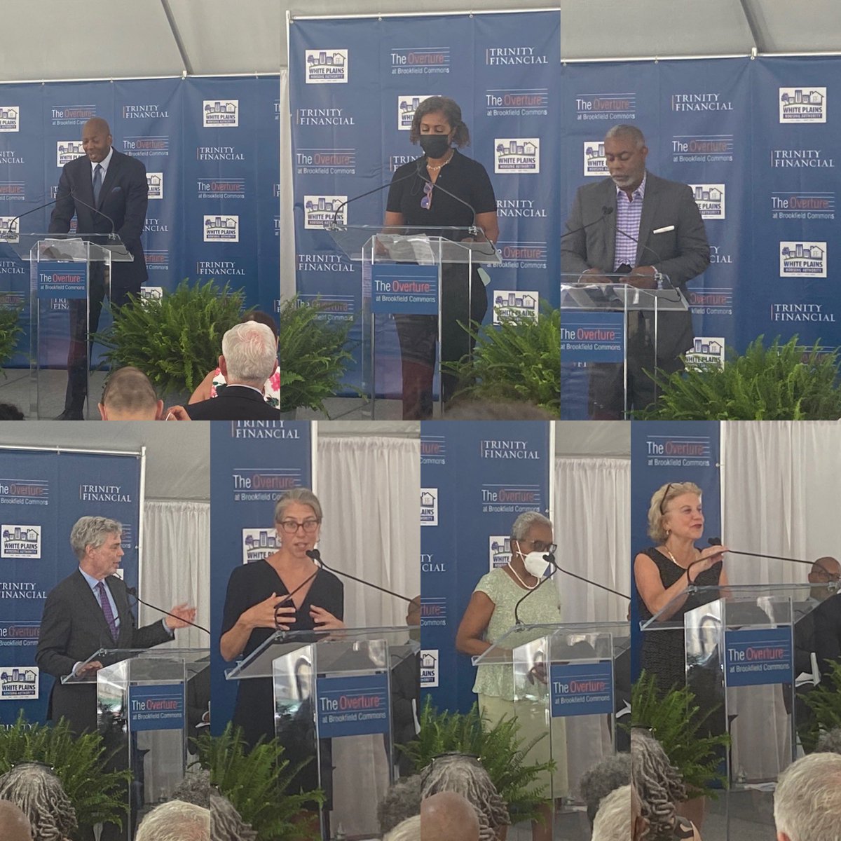 Trinity_RE's tweet photo. Thanks to all the speakers and residents who took the time to celebrate the ribbon cutting of #theoverture! It was truly a wonderful and historic day!! #AffordableHousing #WorkplaceHousing #WhitePlains #BrookfieldCommons https://t.co/9uDTGtENod