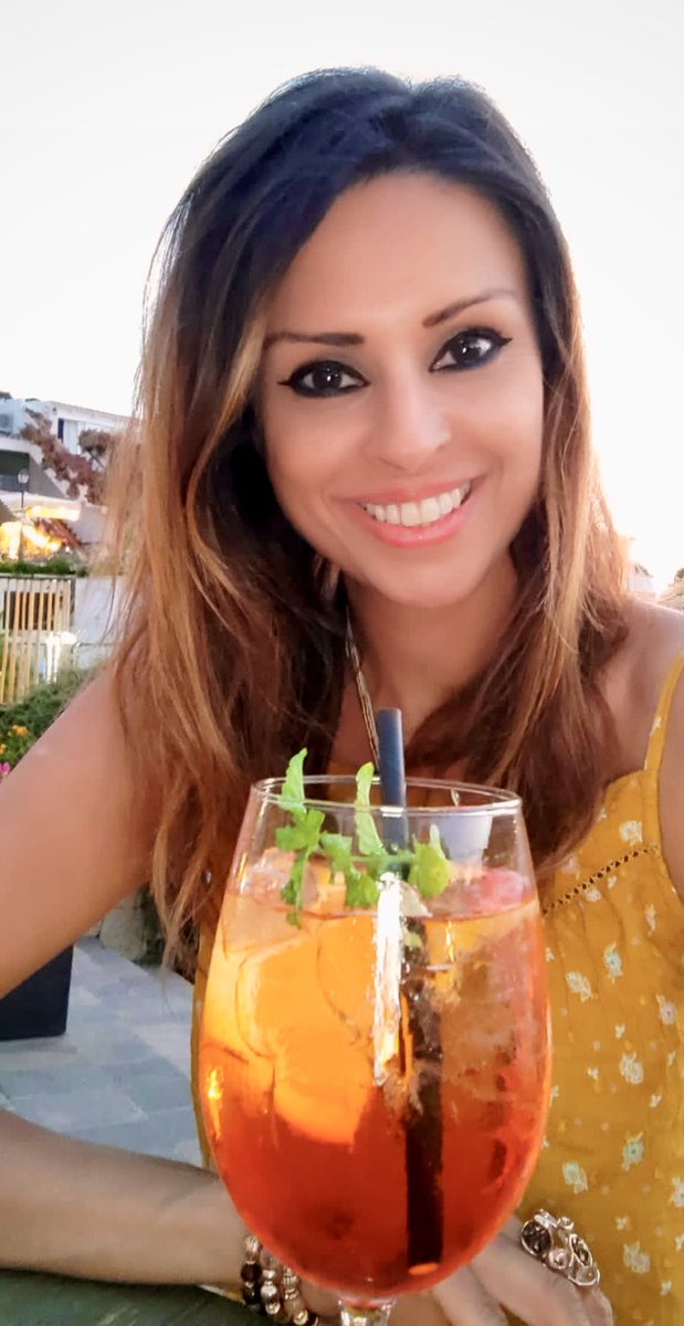 Countesskam's tweet photo. An explosion of colour… the sunset, the cocktails &amp; even my attire (- yellow 😯, extremely uncharacteristic of me)! 😂
 
#costasmeralda #yacht 
#costasmeralda60 #aperol 
#poltuquatu #aperolsspritz 
#portocervo #superdry 
#sardinia #Sardegna #cocktail https://t.co/YHp1coQ59h