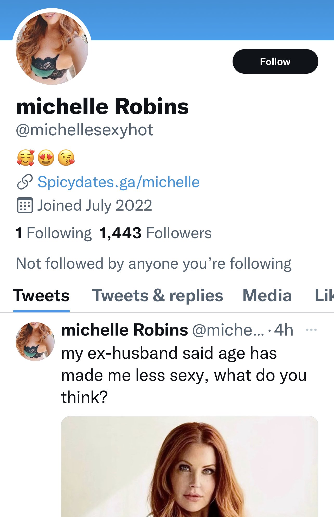 Tw Pornstars Mrs Robinson Twitter Another Fake Page I Only Have One Account And I Dont 