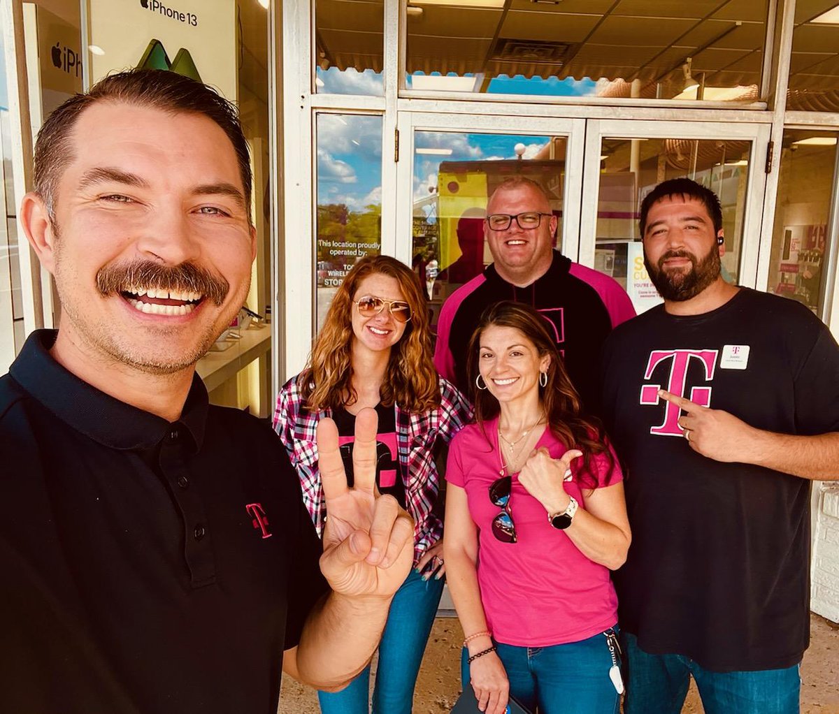 Stronger together, in our pursuit for customer love! 💖 Thank you for a fantastic visit today, Justin! <a href="/TMobile/">T-Mobile</a> <a href="/TCCMobile/">TCC Wireless</a> #Uncarrier #alwayslearning #WinTheDay #WinTheMoment