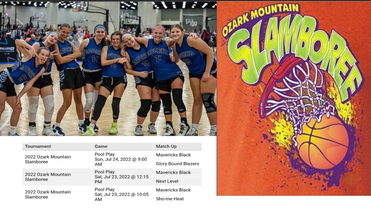 JT Picarella (@jtpicarella) on Twitter photo Mavericks black 17U
Will be at the Ozarks mountain slamdown this weekend come out and check us out.
<a href="/PGHMissouri/">Prep Girls Hoops Missouri</a> <a href="/earlaustinjr/">Earl Austin Jr.</a> <a href="/CoachJimMavs/">Mavericks</a> <a href="/OzarkHoops/">Sho-me Sports</a> <a href="/apicarella2026/">Anna Picarella</a> Mavericks black 17U
Will be at the Ozarks mountain slamdown this weekend come out and check us out.
<a href="/PGHMissouri/">Prep Girls Hoops Missouri</a> <a href="/earlaustinjr/">Earl Austin Jr.</a> <a href="/CoachJimMavs/">Mavericks</a> <a href="/OzarkHoops/">Sho-me Sports</a> <a href="/apicarella2026/">Anna Picarella</a>