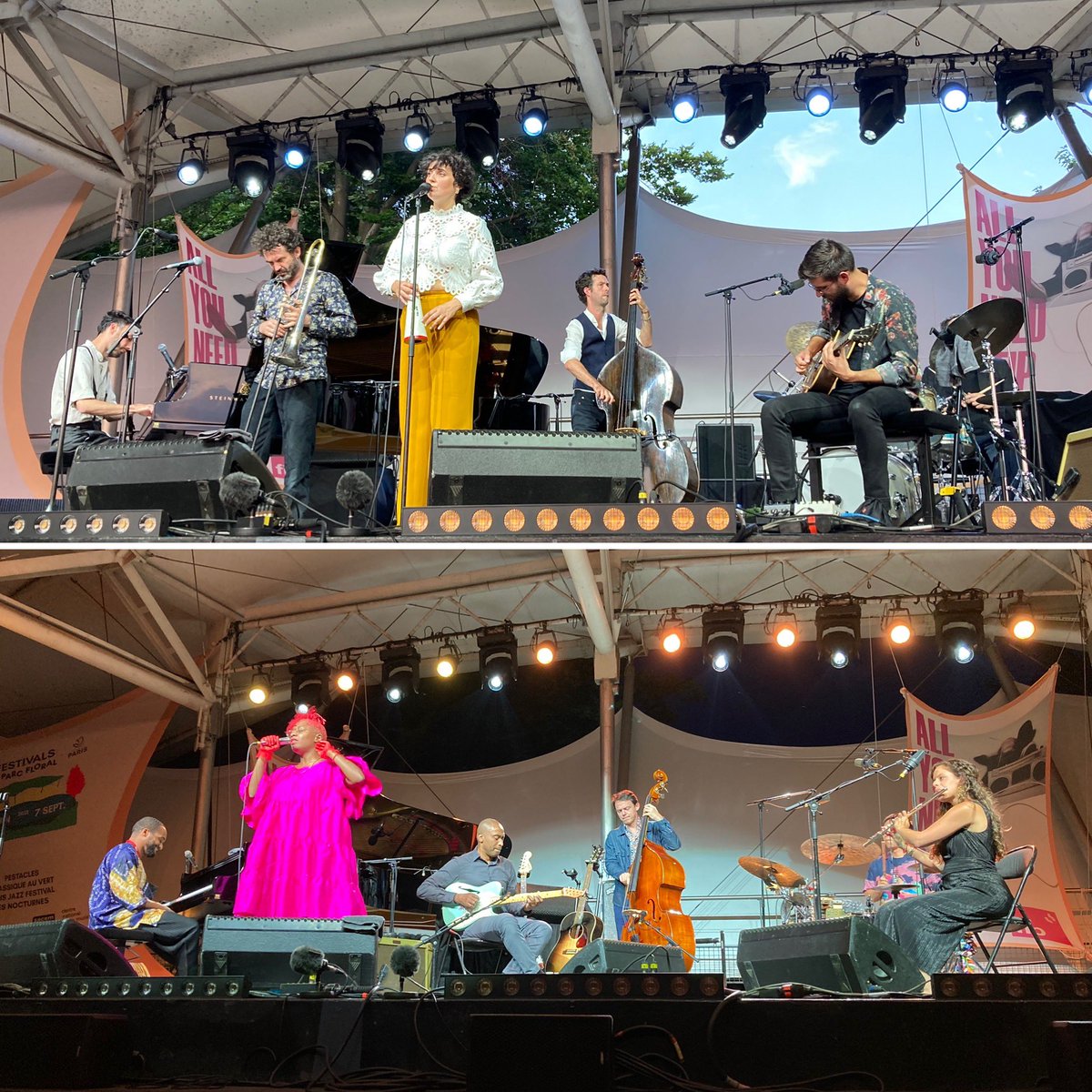 Public du #ParcFloral ébloui par @MarionRampal et @cecilesalvant11 @Paris_Jazz_Fest #tisse #ghostsongs #niagara #veroniquesanson #frogs @FondationBNPP #mecenat #jazz #encore #standingovation