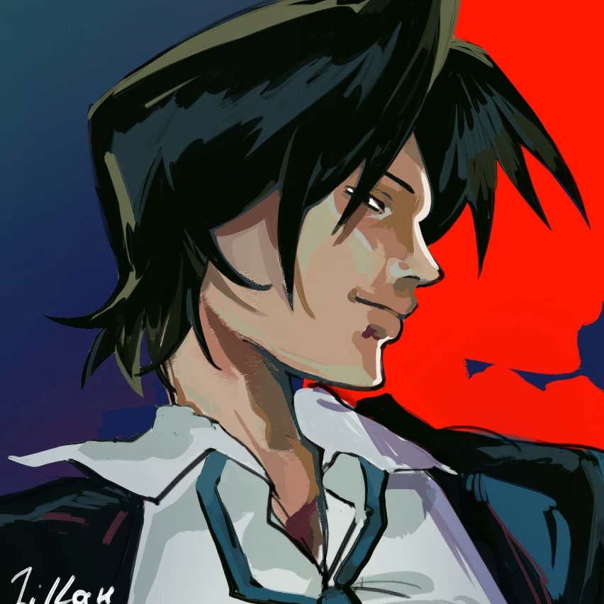 caca_enjoyer's tweet photo. Not very proud but hey it's vincent 👍 
Totally didn't took me a moth for my lack of motivation 
I tried to draw him with a more human skintone, not just the black and white
#vincentthesecretofmyers #vtsom #therapywithdralbertkrueger #twdak #dino999z #vincentedgeworth https://t.co/xedD7O6xTf