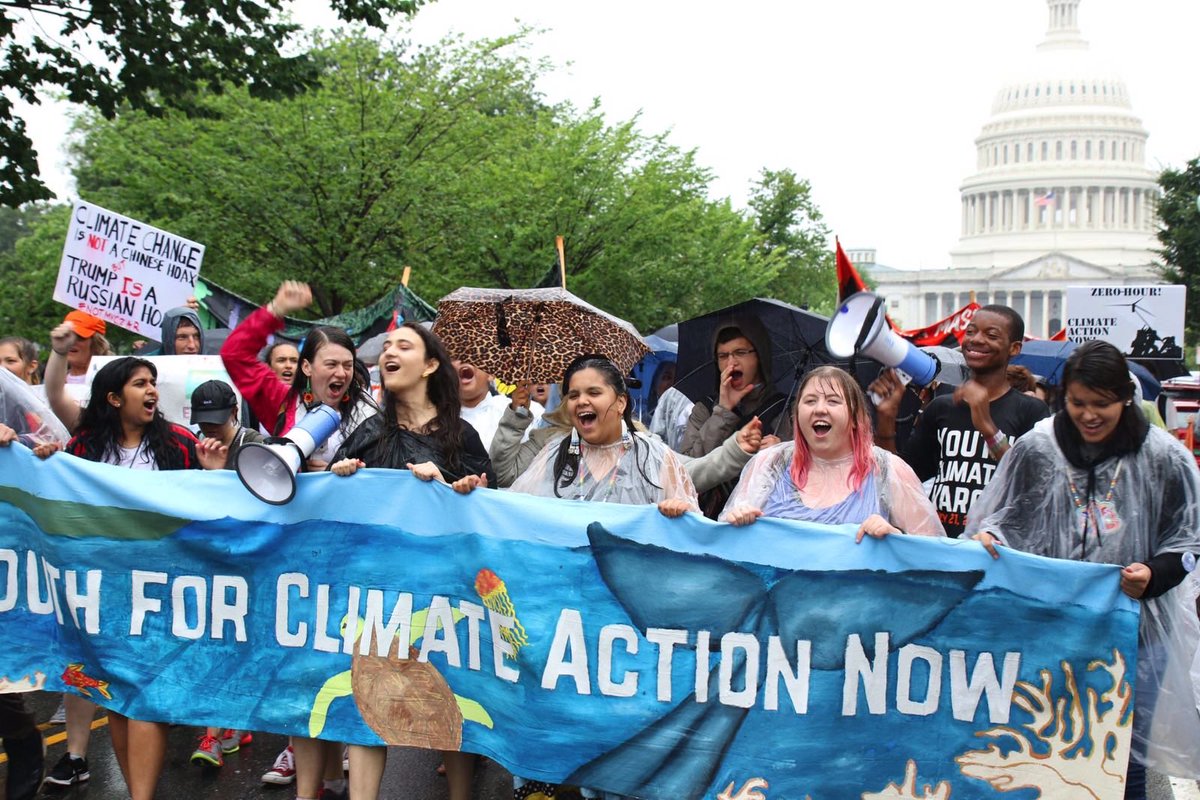Today is the 4 year anniversary of our Youth Climate March, where Zero Hour mobilized in D.C. and across the U.S. to demand climate justice. 🌎

The clock is ticking, and #ThisIsZeroHour to act on the climate crisis. Join us in a movement for everyone, our planet &amp; our future 🔥