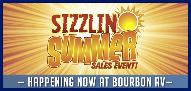 Summer is the season for saving! All our new 2022 travel trailers and fifth wheels are on sale now! Save thousands today!

bourbonrv.com/sizzlin-summer