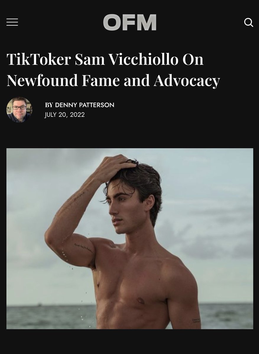KatzPR's tweet photo. “At the end of the day, I want all my viewers to feel something when they watch my videos” 
•
•
Check out #SamVicchiollo’s interview with @outfrontmagazne!

#tiktok #samvicchiollo #influencer  #outfrontmagazine #model https://t.co/CtWSYvtQdM