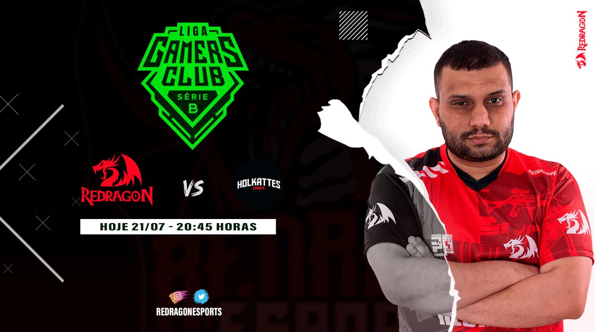 E PRA FINALIZAR A NOITE, MAIS UM GRANDE DESAFIO PARA NOSSOS DRAGÕES VERMELHOS, AINDA PELA SÉRIE B <a href="/GamersClubCS/">Gamers Club Counter-Strike</a> O JOGO AGORA É CONTRA <a href="/Holkattes/">Holkattes Esports</a>.

⏰ 20:45 HORAS

#ReDragon #GoRedragon🐉🔥