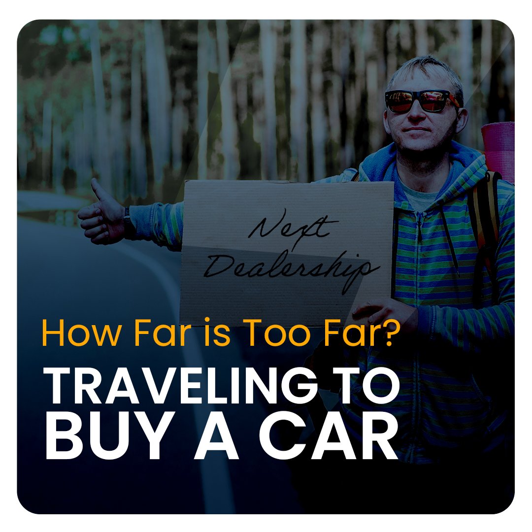 Traveling to Buy a Car: How Far is Too Far? A new study shows Americans are willing to travel an average of 469 miles to buy their next car. However, some drivers are happier to travel than others. How far are you willing to travel? #newcar