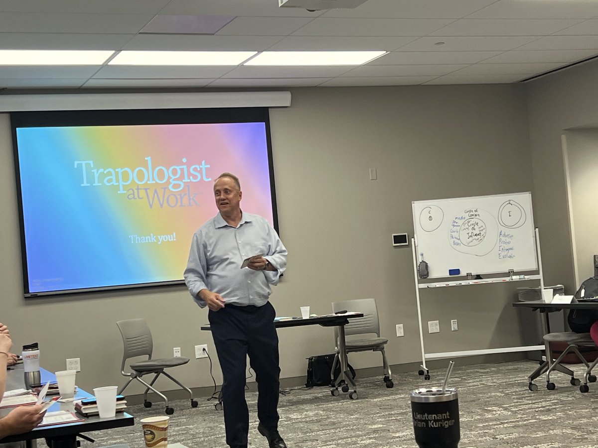 bluecourage's tweet photo. Today David Covey and Michael are with the Louisville Metropolitan Police executive team for the Blue Courage Leadership Development Institute discussing Leadership Traps!.#Bluecourage #davidcovey #trapologist #leadershipdevelopmentinstitute #LVMPD https://t.co/I6lN0zouWH