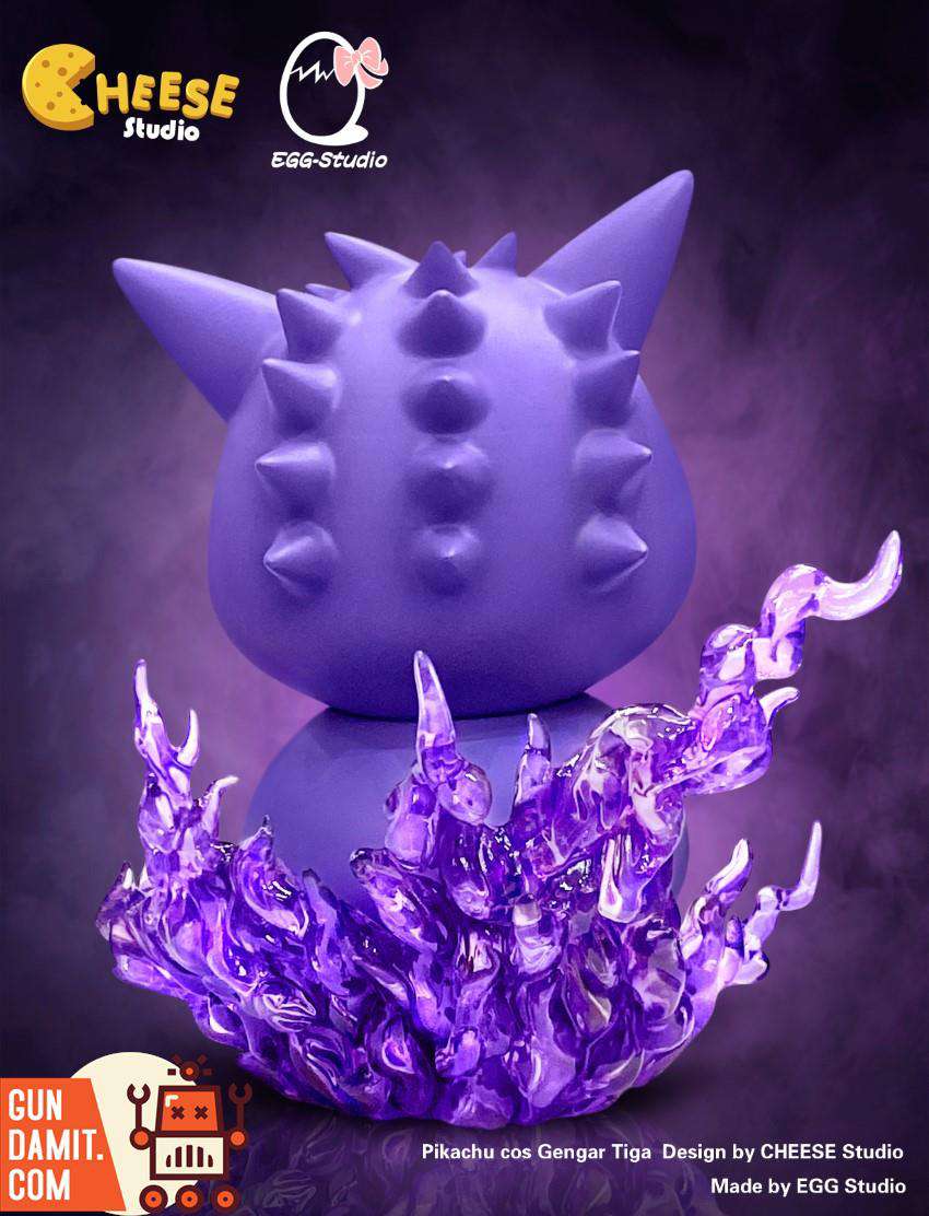 ShowZStore's tweet photo. [Pre-Order] EGG Studio &amp; CHEESE Studio Pokemon Gengar Cosplay Pikachu Statue
Material: Resin, PU
Height: 13cm / 5.12"
$104.99 Shipping fee not included
--------
👇links👇
https://t.co/iMpf8hu4e6

#cheesestudio #eggstudio #pokemon #pikachu 
#actionfigure #modelkit #Gundamit #GD https://t.co/6fPV0fxr1S