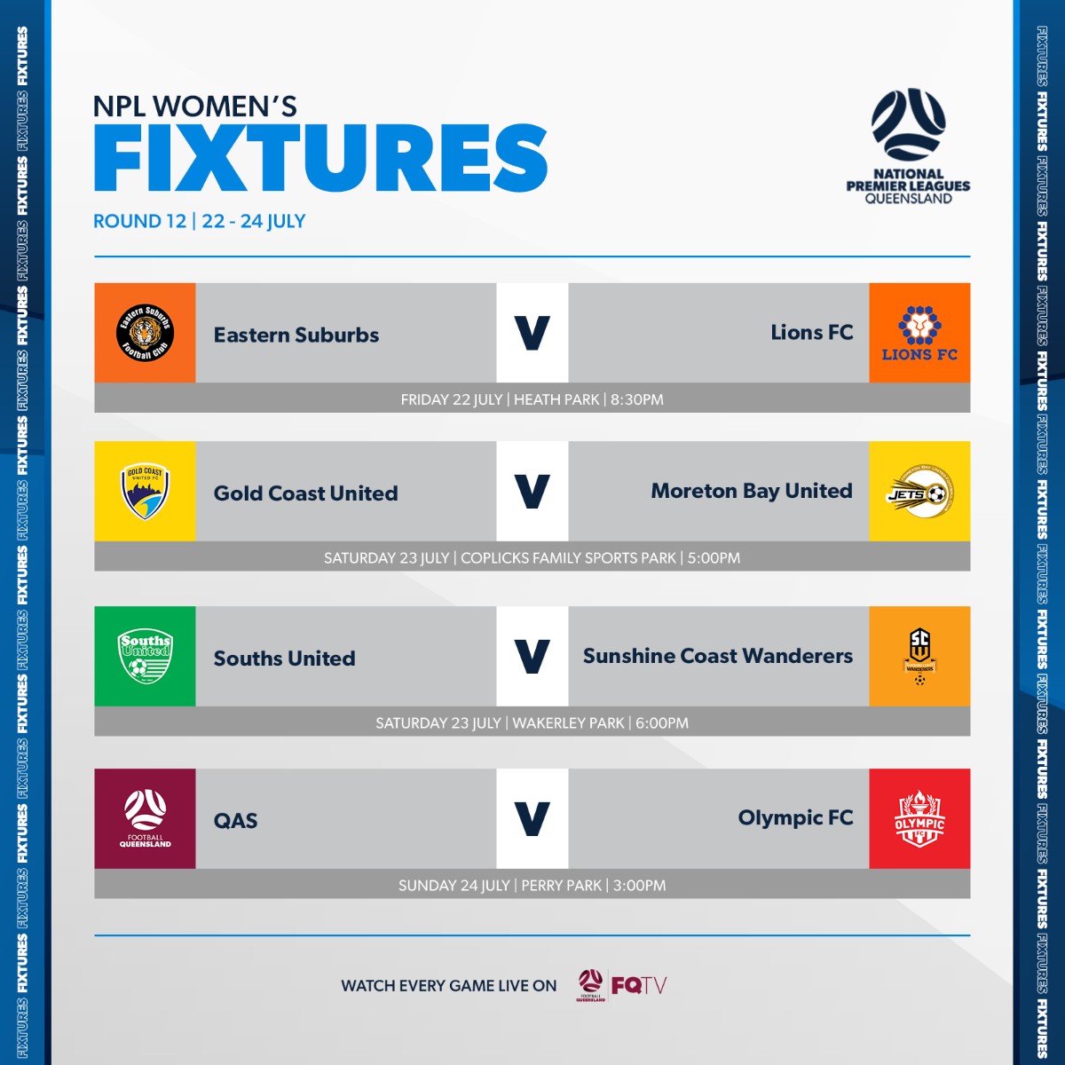 Football Queensland on Twitter "We've got another jampacked weekend