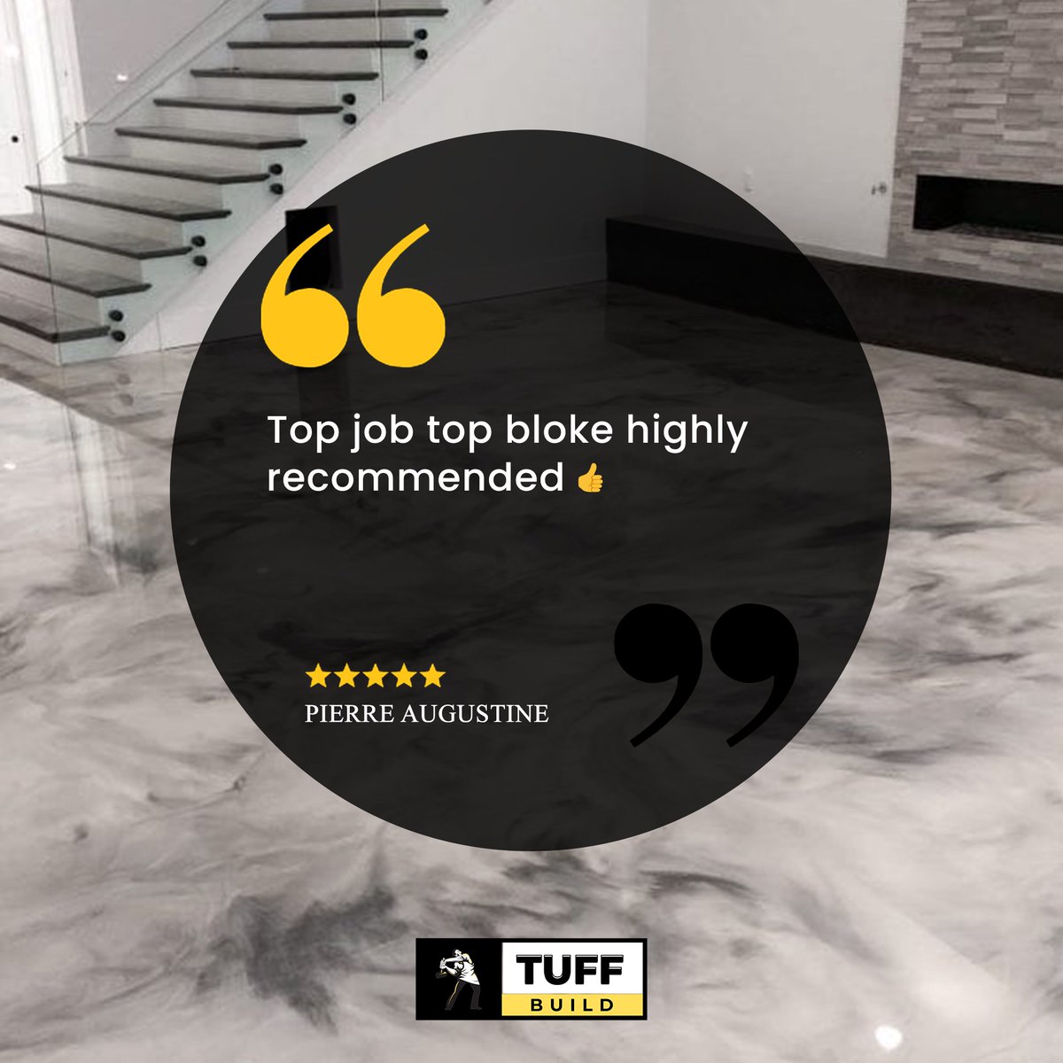 TuffBuild's tweet image. Thank you for putting in the words. We are glad that you gave us a chance to serve you.

#customerreview #customersatisfaction #flooringideas #Pointcook